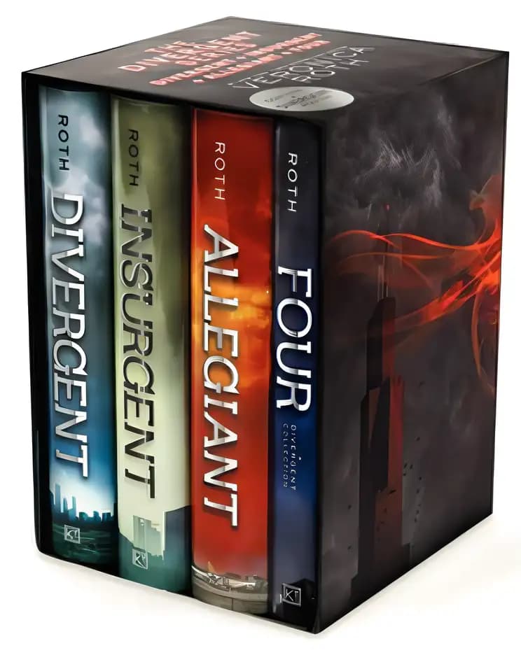 Book cover of 'Divergent Series Ultimate Four-Book Collection: Divergent; Insurgent; Allegiant; Four'