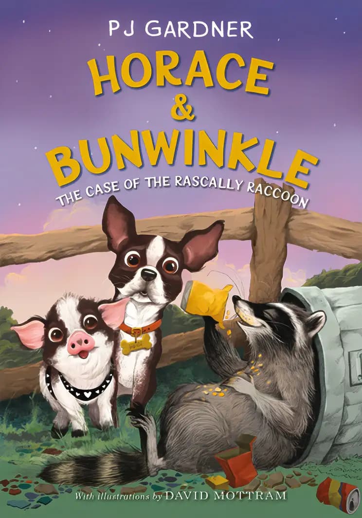 Book cover of 'Horace & Bunwinkle: The Case of the Rascally Raccoon'