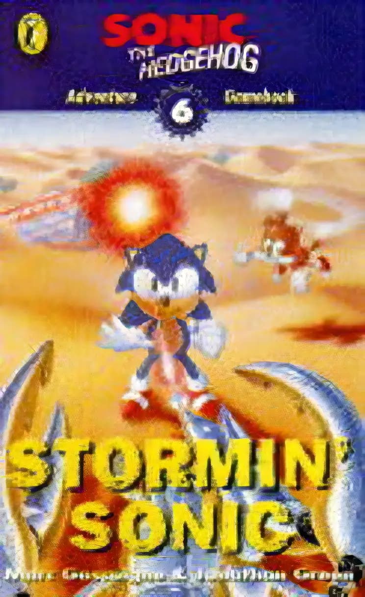 Book cover of 'Sonic Adventure Gamebook: Stormin' Sonic Bk. 6 (Puffin Adventure Gamebooks)'