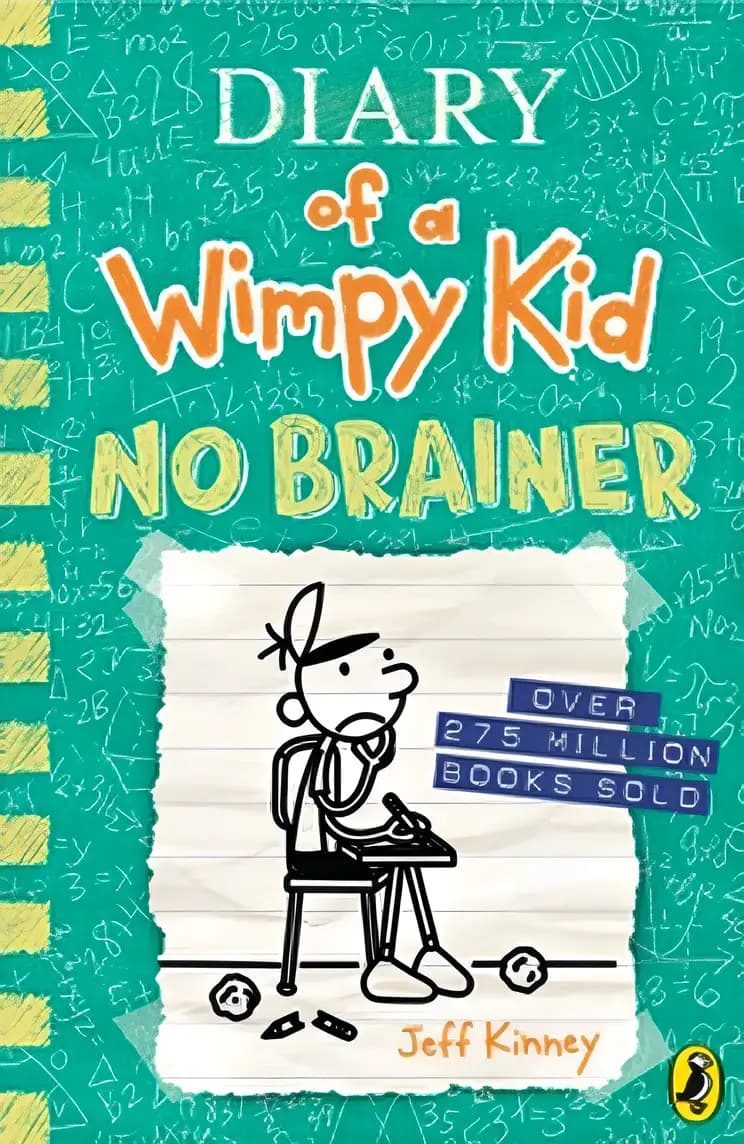Book cover of 'Diary of a Wimpy Kid: No Brainer (Book 18)'