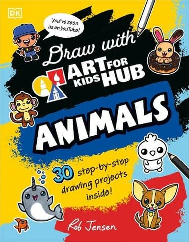 Book cover of 'Draw with Art for Kids Hub Animals'