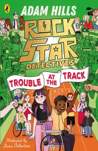 Book cover of 'Rockstar Detectives: Trouble at the Track'