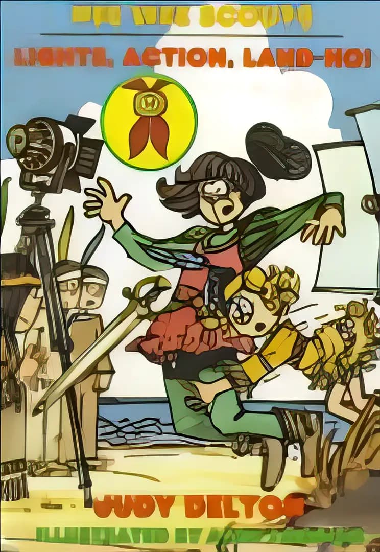 Book cover of 'Lights, Action, Land-Ho! (Pee Wee Scouts)'