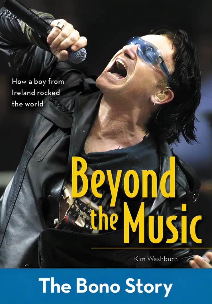 Book cover of 'Beyond the Music: The Bono Story (ZonderKidz Biography)'