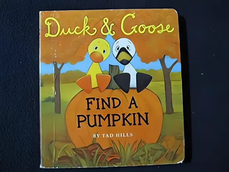 Book cover of 'Duck & Goose, Find a Pumpkin'
