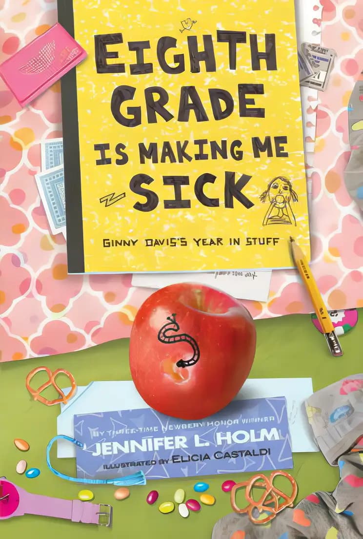 Book cover of 'Eighth Grade Is Making Me Sick: Ginny Davis's Year in Stuff'