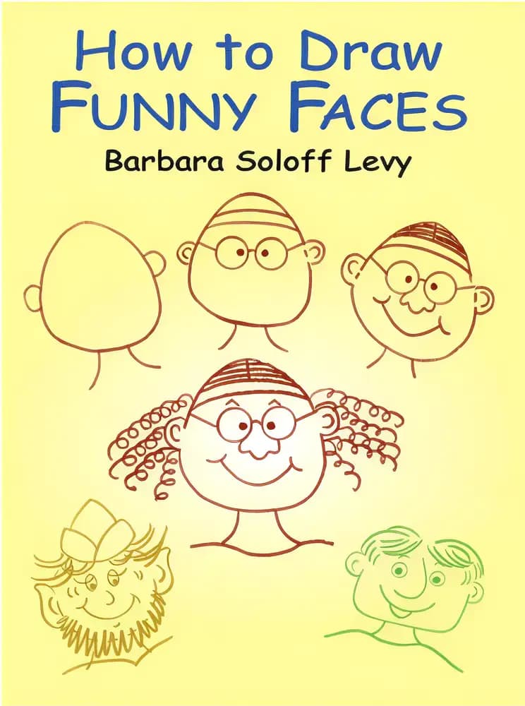 Book cover of 'How to Draw Funny Faces'
