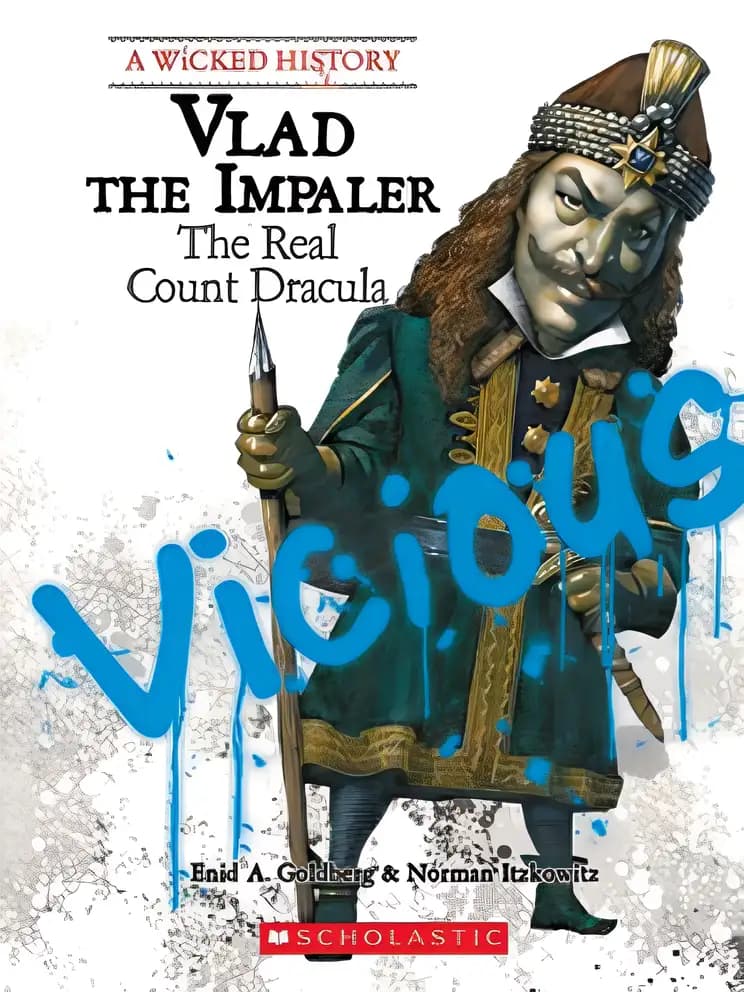 Book cover of 'Vlad the Impaler: The Real Count Dracula (A Wicked History)'