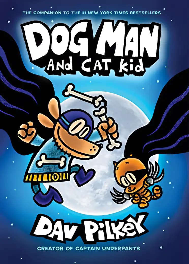 Book cover of 'Dog Man and Cat Kid: A Graphic Novel (Dog Man #4)'