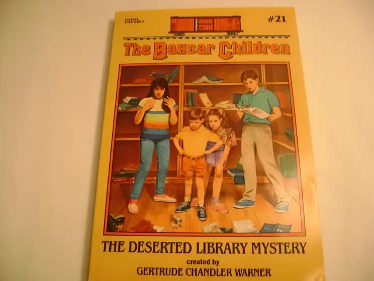 Book cover of 'The Deserted Library Mystery'