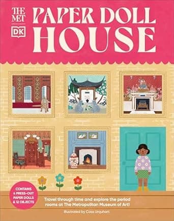Book cover of 'The Met Paper Dollhouse: Travel Through Time and Explore the Period Rooms at the Metropolitan Museum of Art! (DK The Met)'