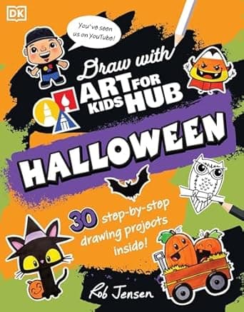 Book cover of 'Draw with Art for Kids Hub Halloween'