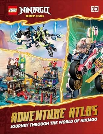 Book cover of 'LEGO Ninjago Dragons Rising Adventure Atlas: Journey Through the World of Ninjago (without minifigure)'