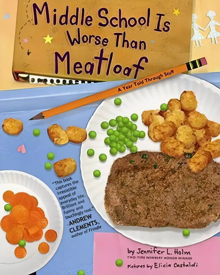 Book cover of 'Middle School Is Worse Than Meatloaf'