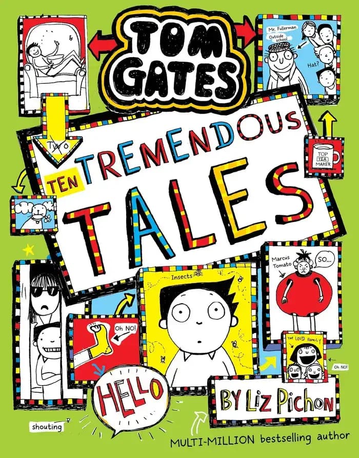 Book cover of 'Ten Tremendous Tales: Tom Gates, Book 18'