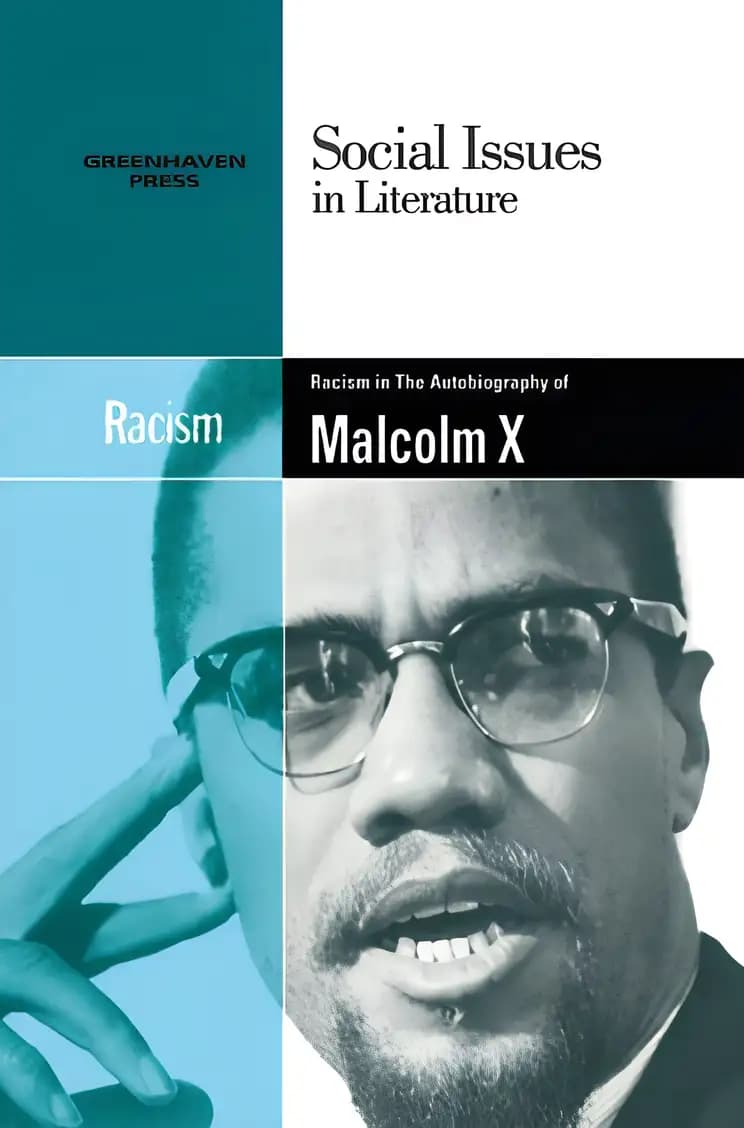 Book cover of 'Racism in the Autobiography of Malcolm X (Social Issues in Literature)'