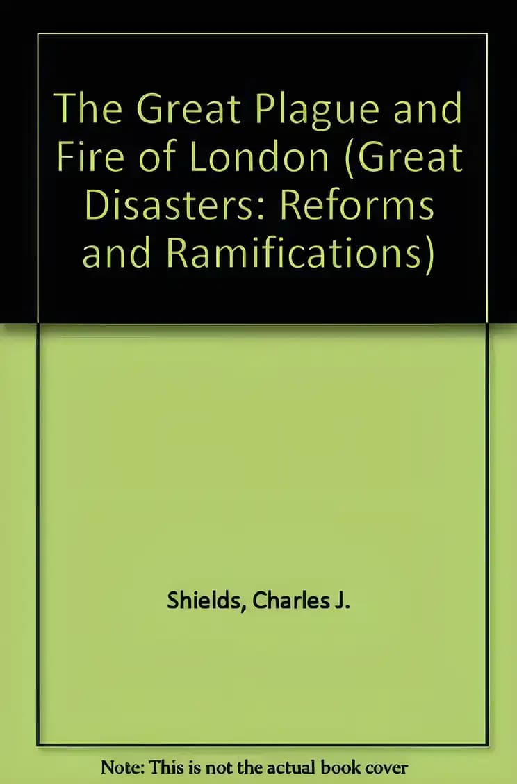 Book cover of 'The Great Plague and Fire of London (Great Disasters: Reforms and Ramifications)'