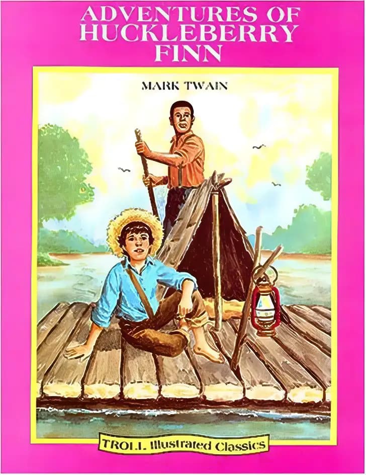 Book cover of 'Adventures of Huckleberry Finn'