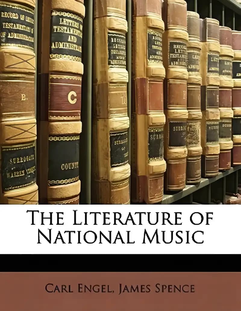 Book cover of 'The Literature of National Music'