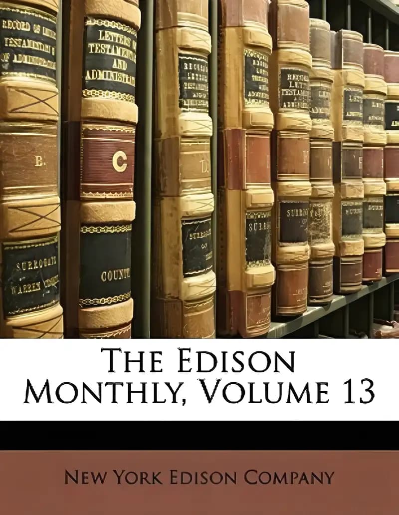 Book cover of 'The Edison Monthly, Volume 13'