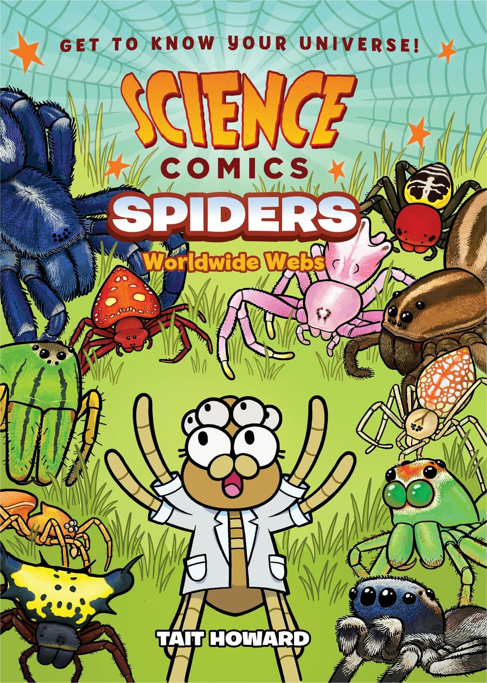 Book cover of 'Science Comics: Spiders'
