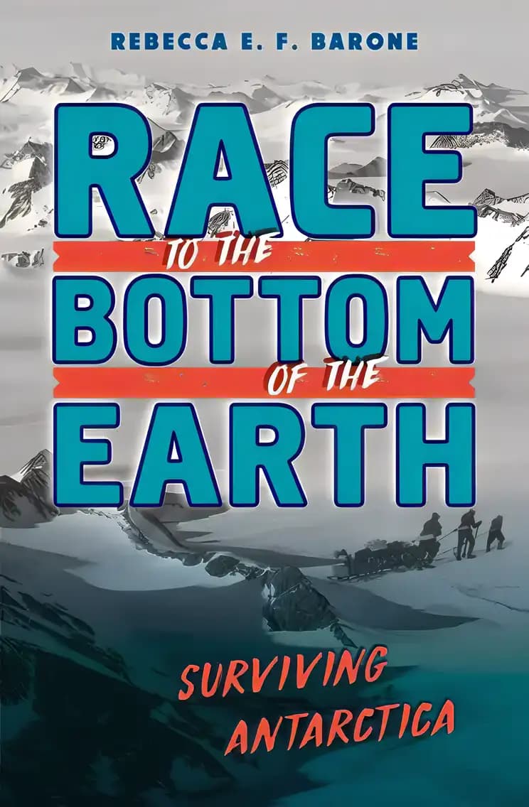 Book cover of 'Race to the Bottom of the Earth: Surviving Antarctica'