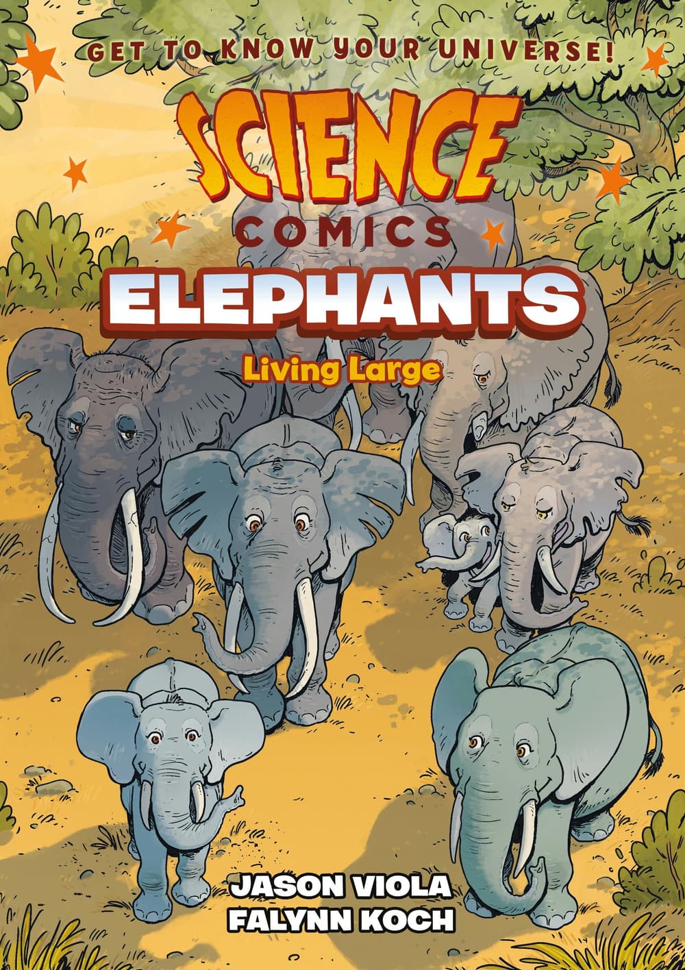 Book cover of 'Science Comics: Elephants'