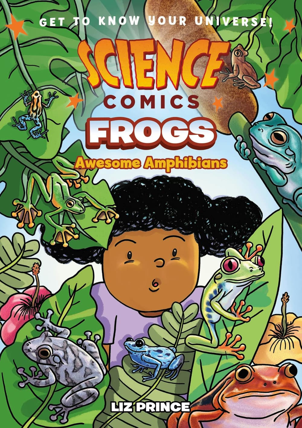 Book cover of 'Science Comics: Frogs'