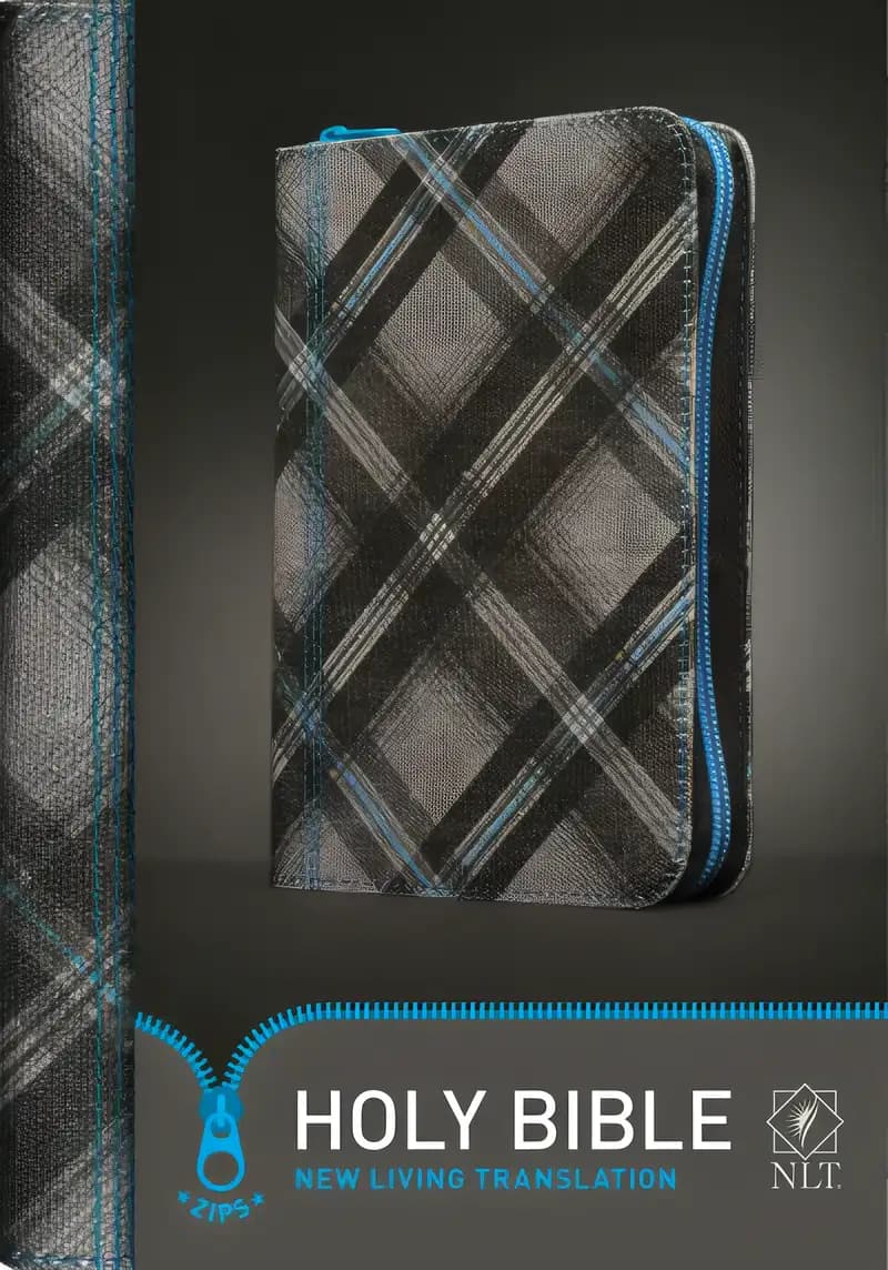 Book cover of 'Zips Bible NLT (Canvas, Blue/Gray)'