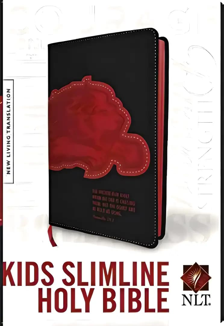 Book cover of 'Girls Slimline Bible NLT (Red Letter, Hardcover, Blue/Neon)'