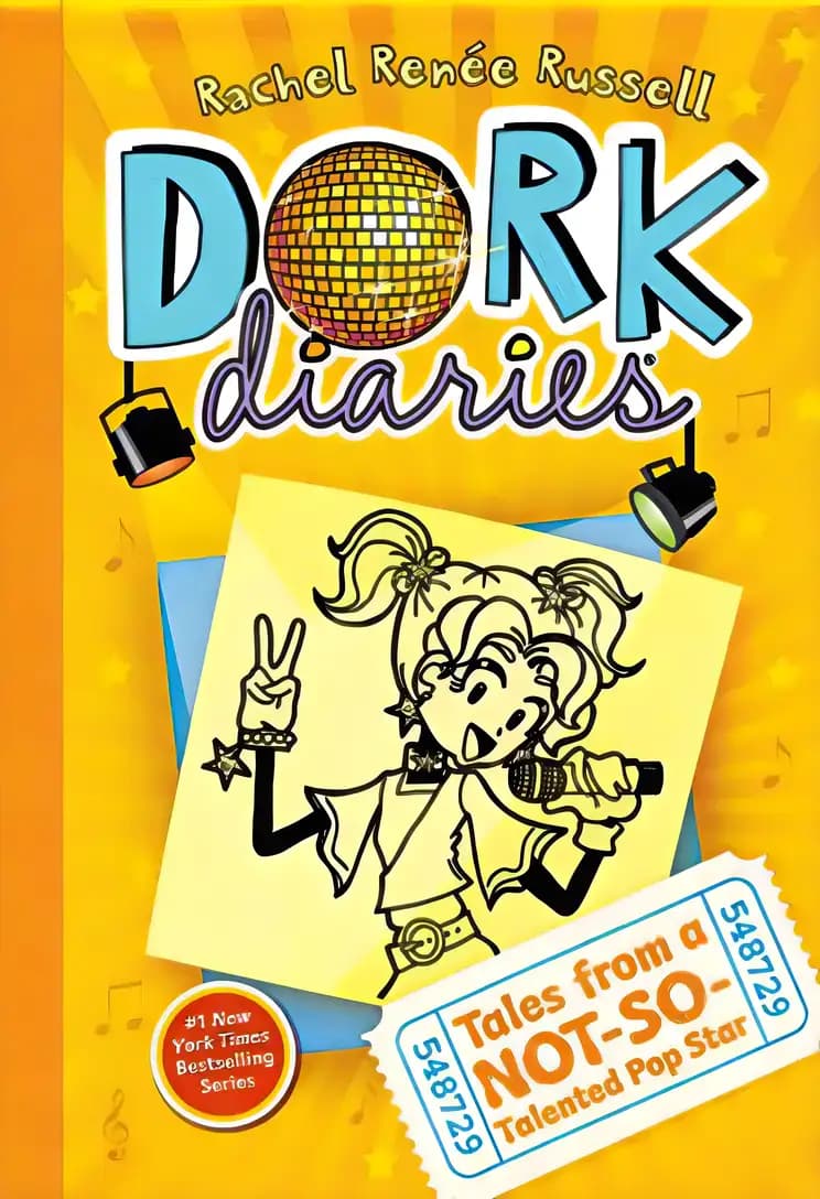 Book cover of 'Dork Diaries: Tales from a Not-So-Talented Pop Star'