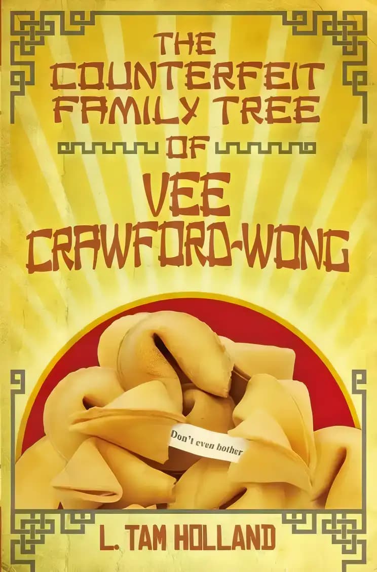 Book cover of 'The Counterfeit Family Tree of Vee Crawford-Wong'