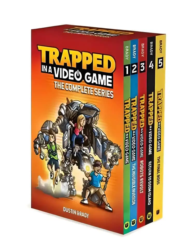 Book cover of 'Trapped in a Video Game: The Complete Series'