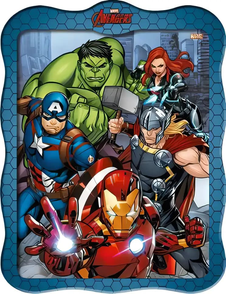 Book cover of 'Look and Find: The Mighty Avengers'