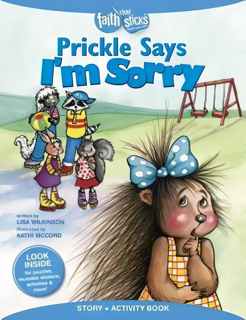 Book cover of 'Prickle Says I'm Sorry Story + Activity Book (Faith That Sticks Books)'