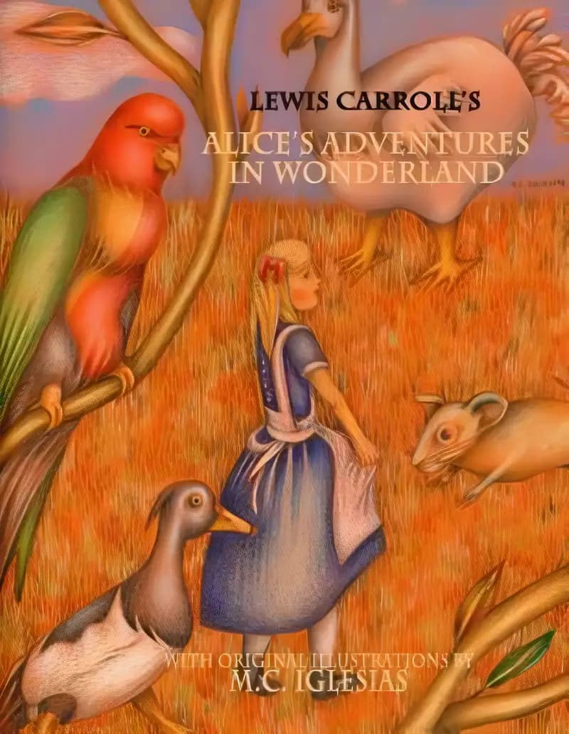 Book cover of 'Alice's Adventures in Wonderland: With Original Illustrations by M.C. Iglesias (Classic Fairy Tales Book 1)'