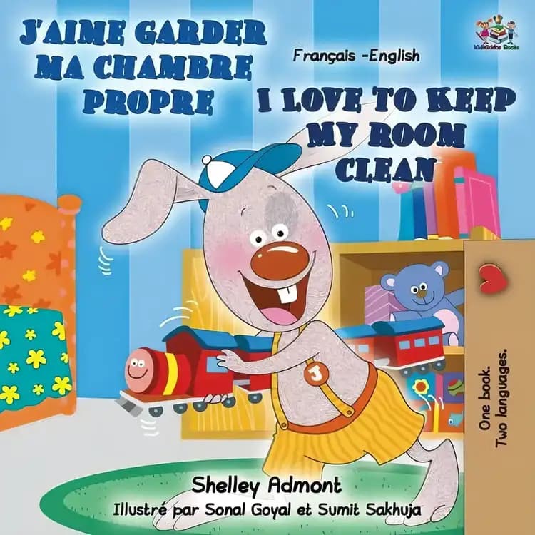 Book cover of 'I Love to Keep My Room Clean: French English Bilingual Book'
