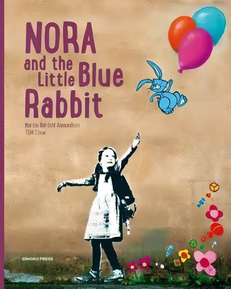 Book cover of 'Nora and the Little Blue Rabbit'