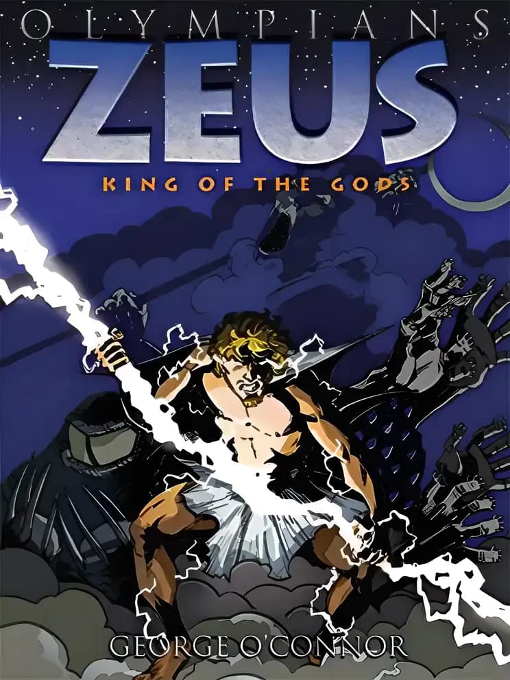 Book cover of 'Zeus: King of the Gods: Olympians'