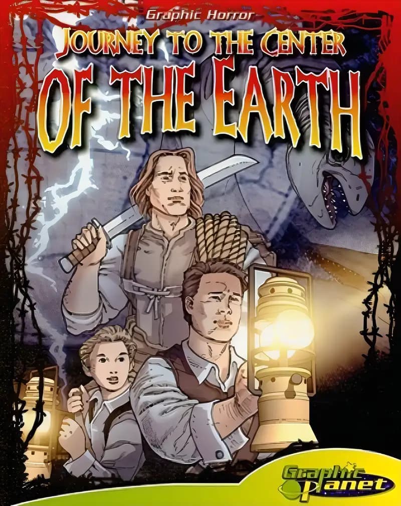 Book cover of 'Journey to the Center of the Earth (Graphic Planet: Graphic Horror)'