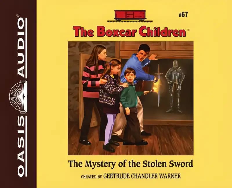 Book cover of 'The Mystery of the Stolen Sword (The Boxcar Children Mysteries #67)'