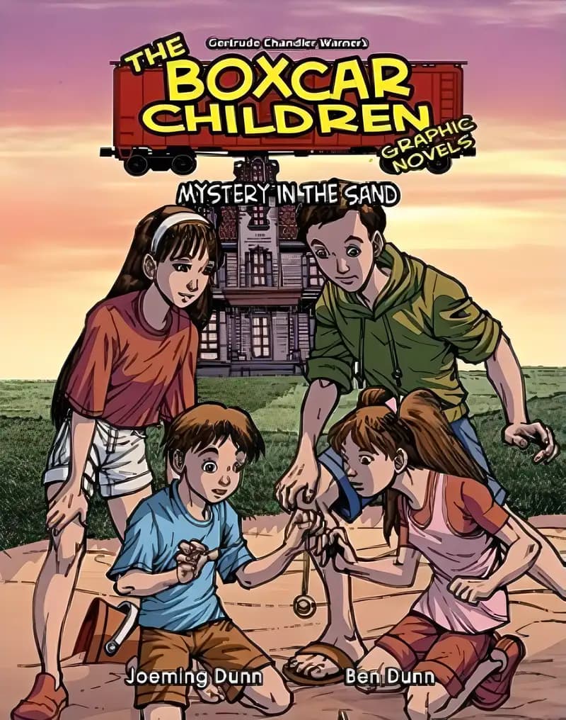 Book cover of '18: Mystery in the Sand (Boxcar Children Graphic Novels Set 3) (The Boxcar Children Graphic Novels Set 3)'