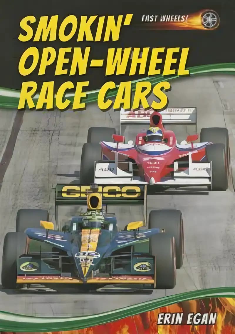 Book cover of 'Smokin' Open-Wheel Race Cars (Fast Wheels!)'