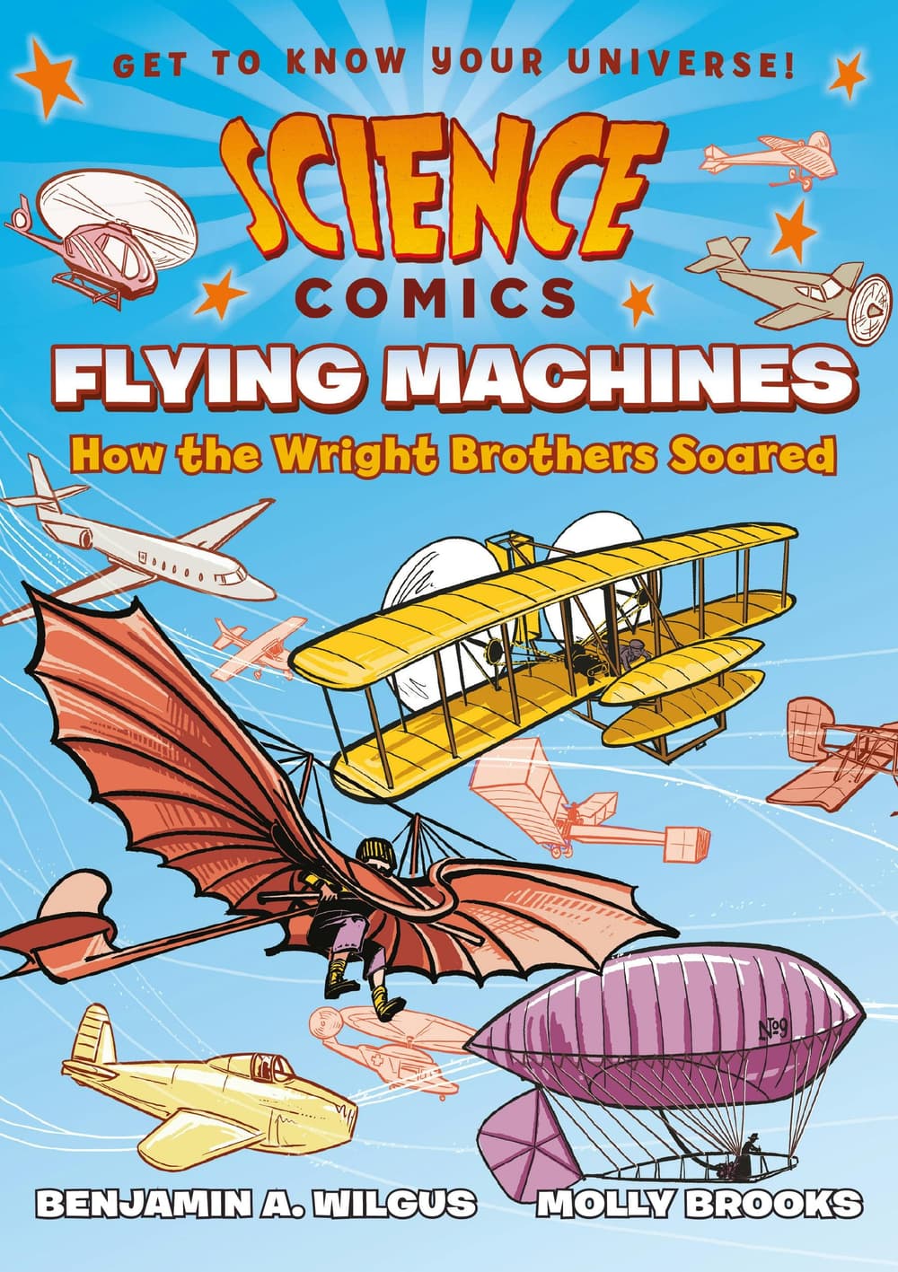 Book cover of 'Science Comics: Flying Machines'