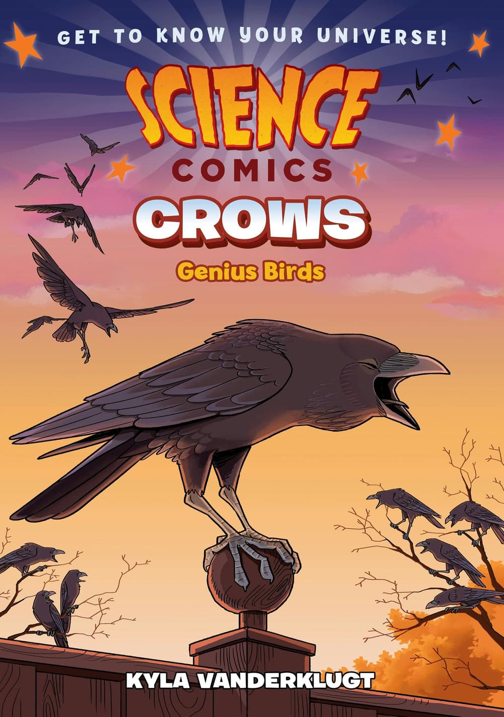 Book cover of 'Science Comics: Crows'