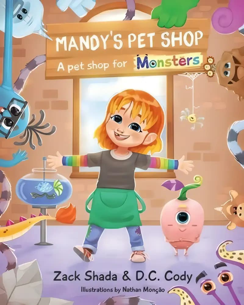 Book cover of 'Mandy's Pet Shop: A pet shop for monsters'