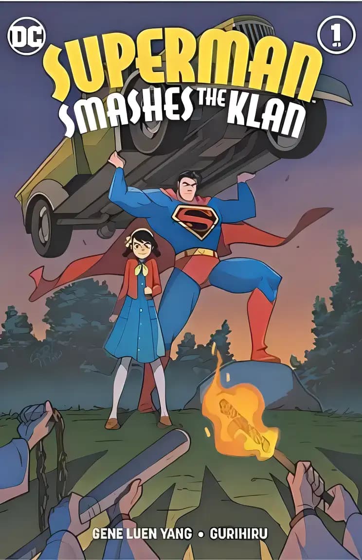 Book cover of 'Superman Smashes the Klan'