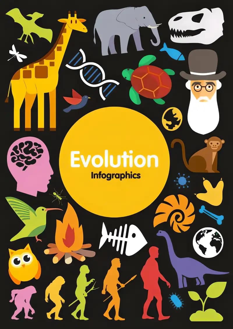 Book cover of 'Evolution Infographics'