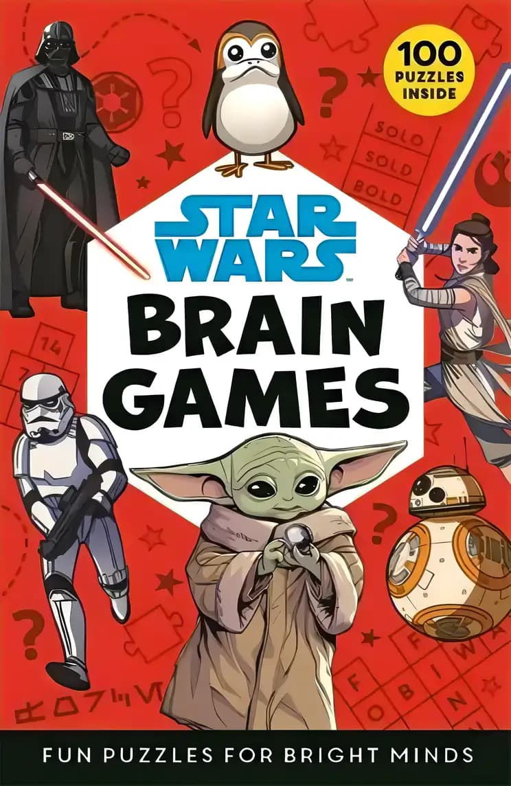 Book cover of 'Star Wars Brain Games: Fun Puzzles For Bright Minds'