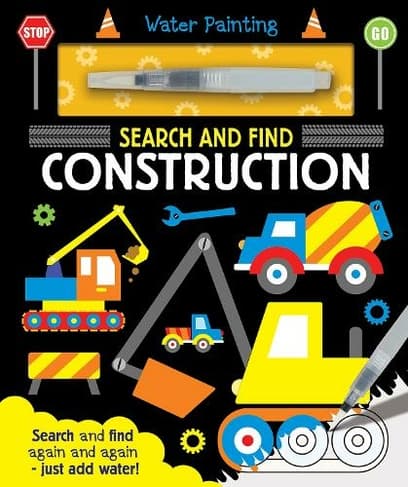 Book cover of 'Search and Find Construction: Water Painting Search and Find'